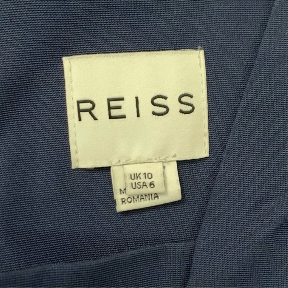 Reiss Blue Shaloh Dress Size 6 - Picture 9 of 14